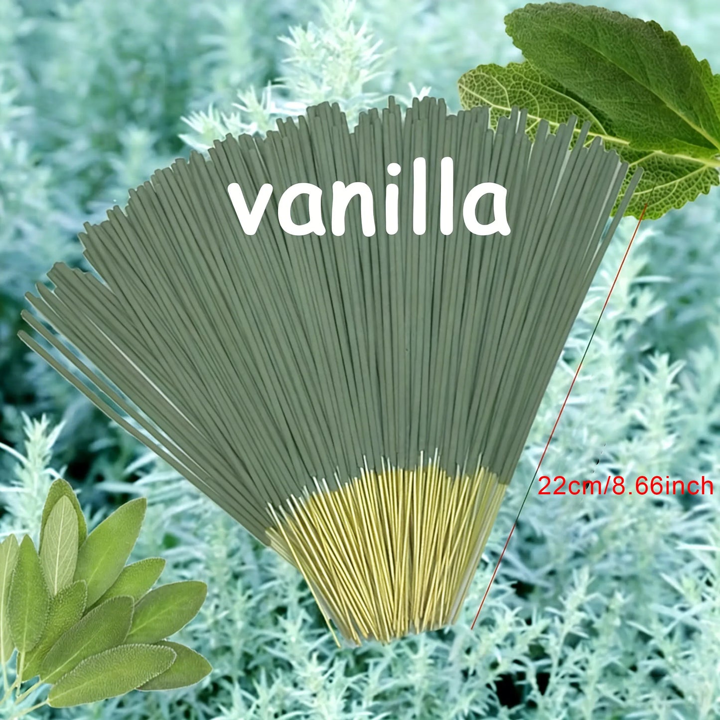 200 Sticks, Outdoor Extended-Lasting Incense Sticks, Mixed with White Sage, Rosemary, and Peppermint Essential Oils - 45 Minutes Burning Time - Perfect for Poolside, Patio, Porch, Deck, Camping, and Hiking, a Must-Have Incense for Camping