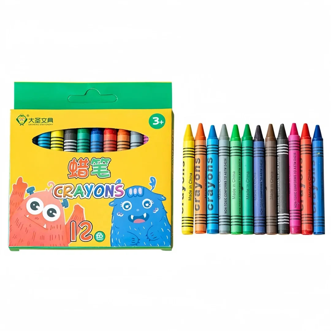 8/12/24Pcs Children's Art Painting Colored Crayons, Oil Pastels, Children's Non-Messy Hand Art Supplies for Kindergarten