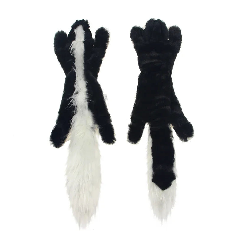 New 45cm Simulated Animal Holster No Stuffing with Squeakers Dog Chew Toy Durable Plush Crinkle Pet Squeak Toys Pet Supplies