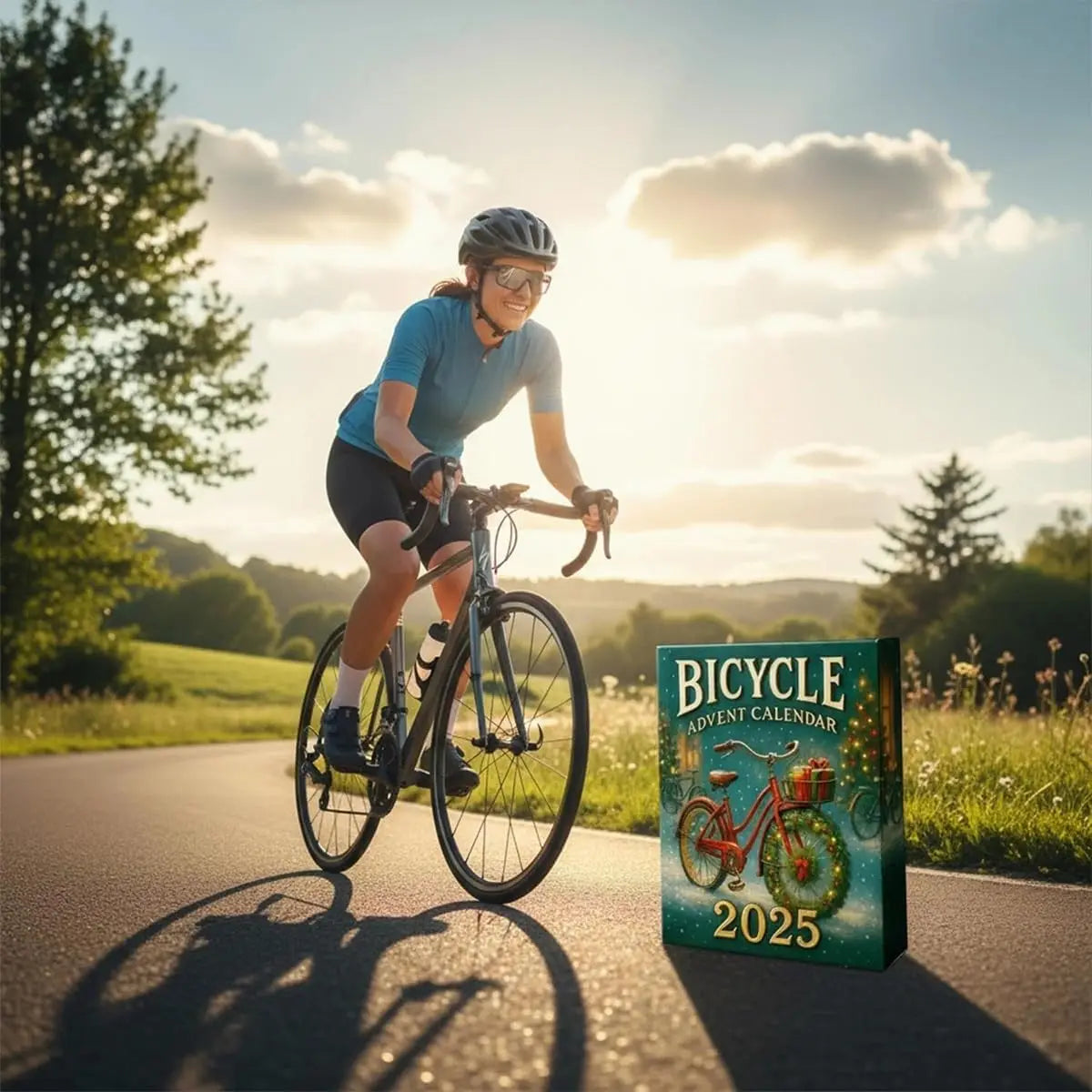 Bicycle-Themed Advent Calendar – 24 Cycling Ornaments Christmas Countdown