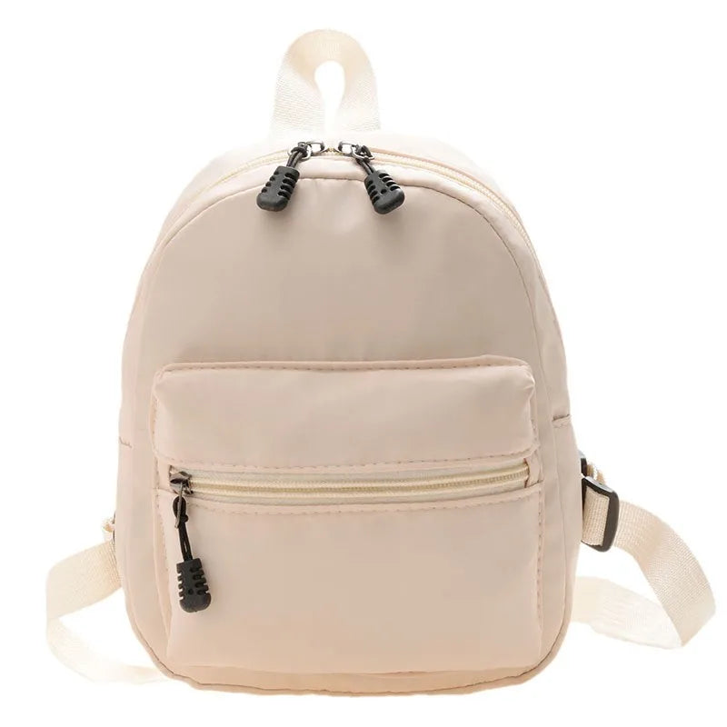 Mini Womens Backpacks Trend Nylon Female Bag Small School Bags White Rucksack For Teen Girls Fashion Casual Backpack