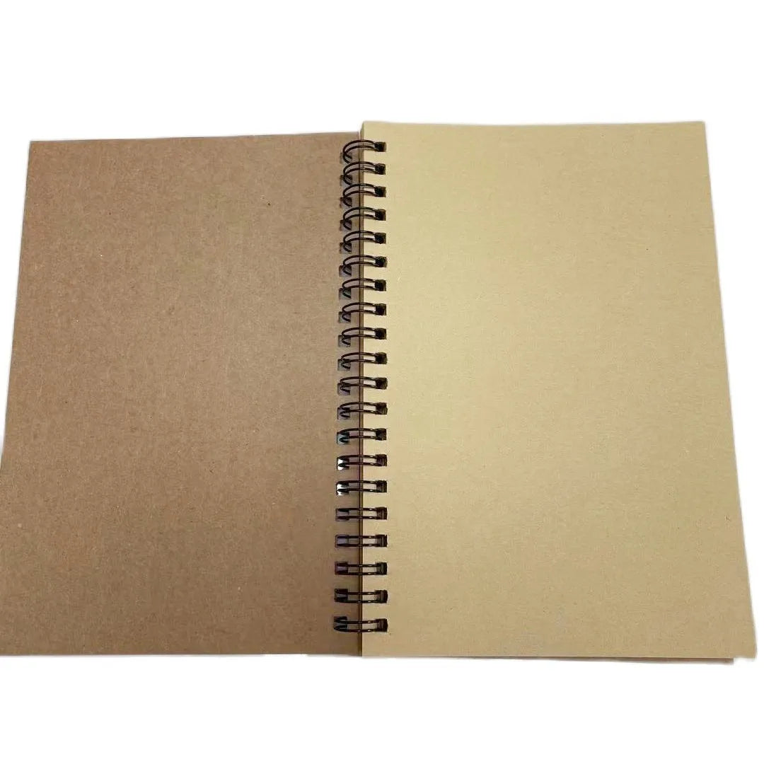 New Arrival White/Kraft Paper Inner Page Notebook Art Students Sketch Book Office Memo Children Graffiti School Stationery