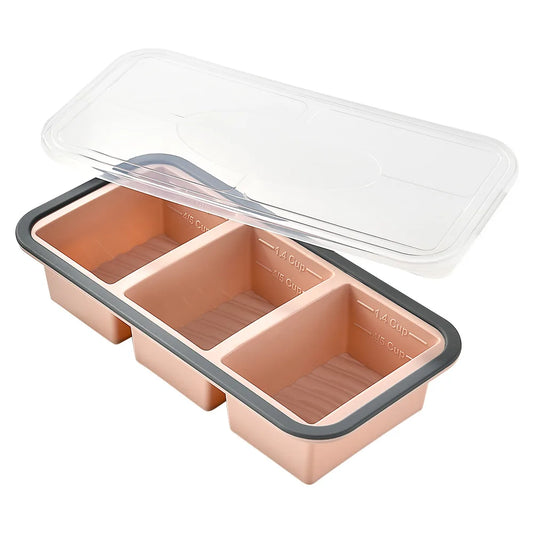 New Freeze Preservation Mold Giant Large Silicone Ice Cube Tray Mold with Lid Food Storage Container Baking Mold Kitchen Tools
