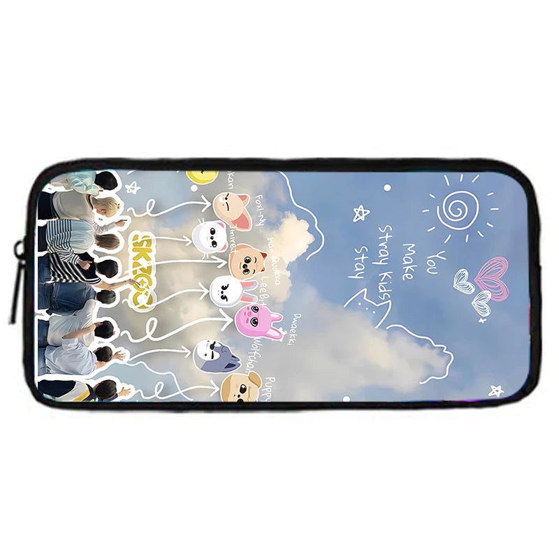 Child School S-Skzoo-o k-Kpop Stray Kids Backpack With Shoulder Bag Pencil Bags School Bags for Boys Girls Best Gift