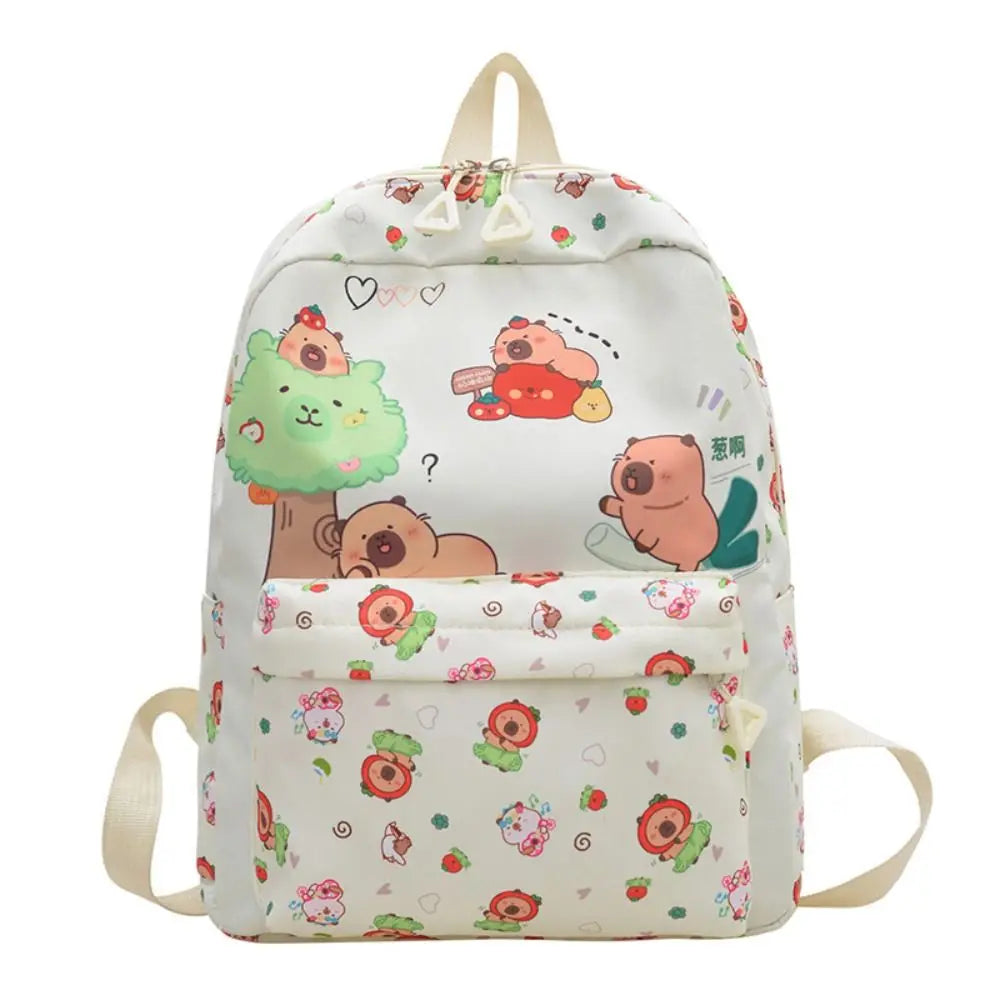 New Nylon Backpack Large Capacity Lightweight Shoulders Bag Alleviate Burden Waterproof Schoolbag Back To School