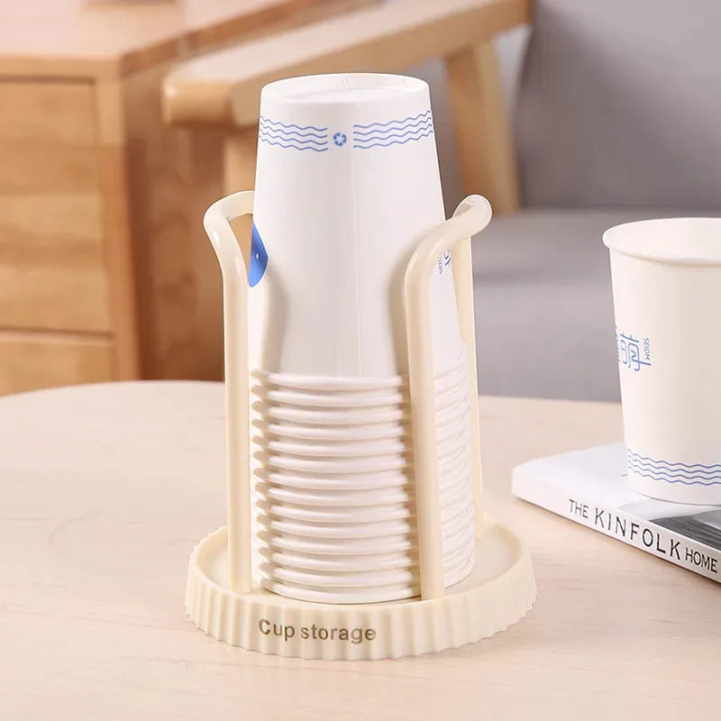 Minimalist Paper Cup Holder, Household Disposable Cup Storage Rack, Multifunctional Desktop Coffee and Milk Tea Cup Storage Rack