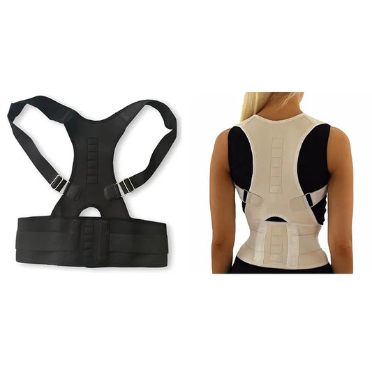 1/2pcs Magnetic Posture Corrector For Women Men Orthopedic Corset Back Support Belt Pain Back Brace Support Belt Magnets Therapy
