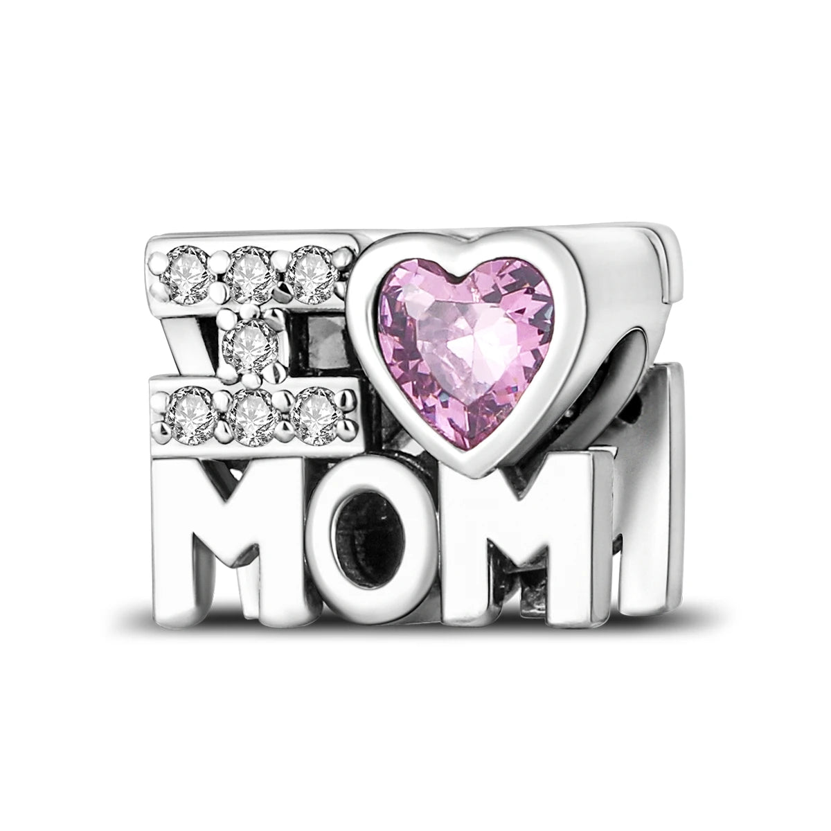 Woman Charms 925 Sterling Silver Beads MOM Mother Day Fit Bracelet Making Female Jewelry Gift