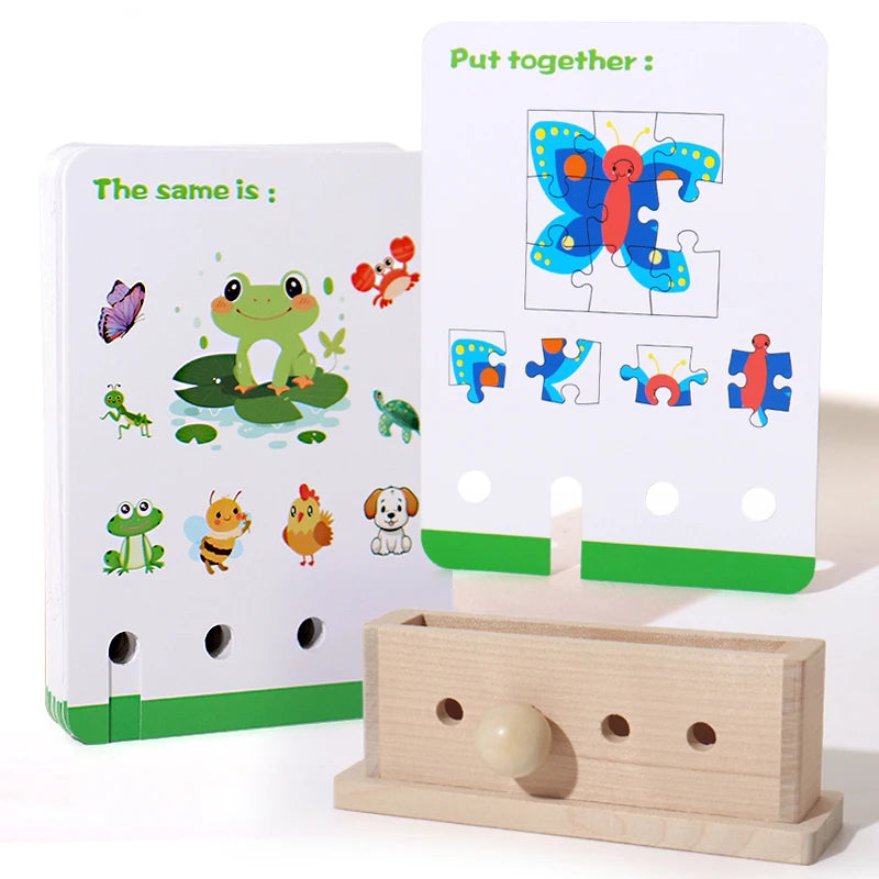 Logic Puzzle Game Educational Toy Set for Kids Logic Unlocking Game Alphabet Learning Activities Preschool Skills Development