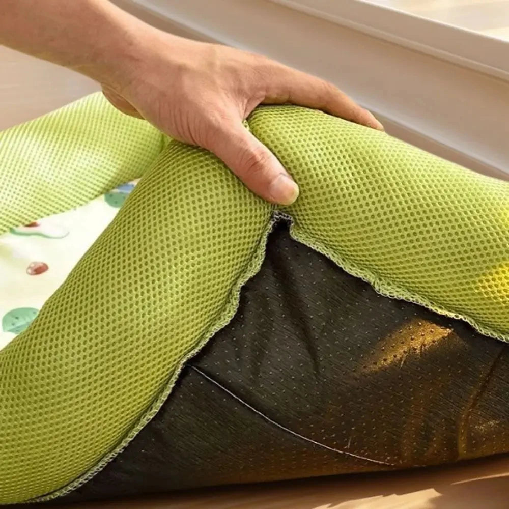 Summer Washable Pet Dog Bed, Square Cooling Puppy Bed, Neck-Protecting, Breathable Soft Dog Sleeping Pad, Summer Pet Supplies