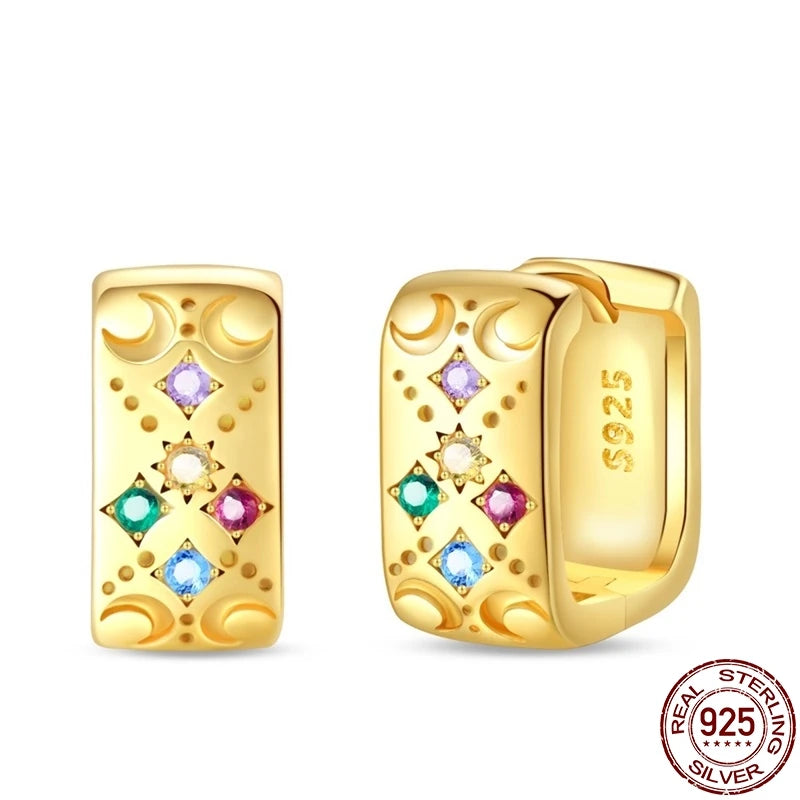 S925 Sterling Silver Rose Gold Plated Koi Earrings For Women Simple Earrings Trending  Fashion Jewelry Birthday Gift Hot