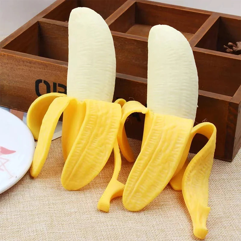 Super Stretchy Banana,Squishy Banana Fidget Stress Relief Toy for Kid and Adults,Super Soft Stress Relief Banana Party Favors