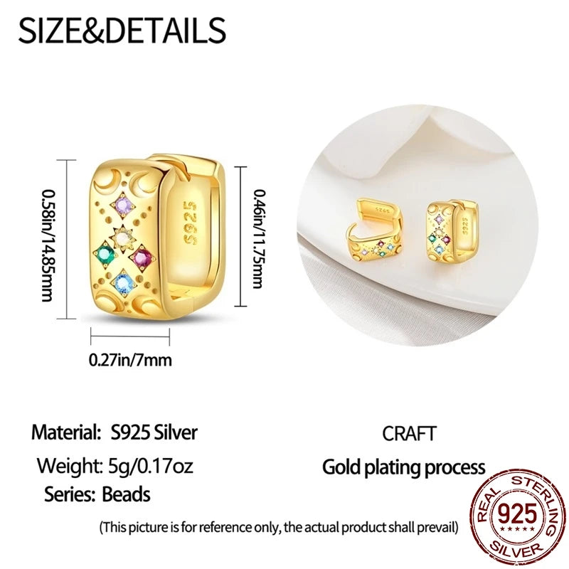 S925 Sterling Silver Rose Gold Plated Koi Earrings For Women Simple Earrings Trending  Fashion Jewelry Birthday Gift Hot