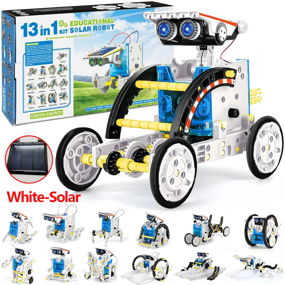 25 in 1 Solar Robot Kit Toys for Kids Boys Educational Toy DIY STEM Science Experiment Gadgets Electric Robotics Kits Gifts