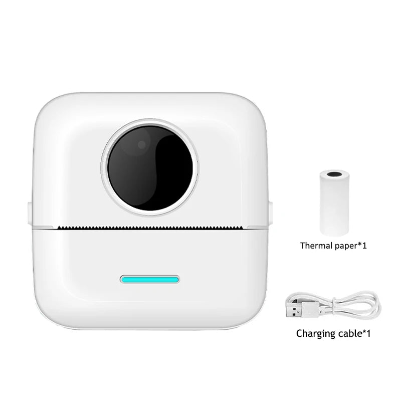 Mini HD Portable Label Thermal Printer Endurance Bluetooth Printer for Student Error Title Note Wrong Pocket Inkless Printing