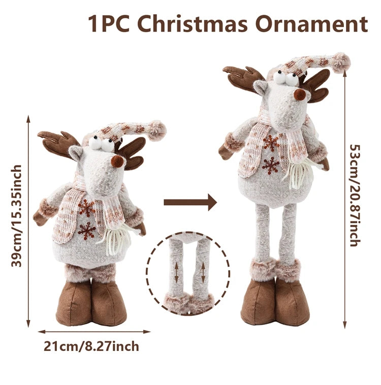 Telescopic Christmas Doll Merry Christmas Decorations For Home 2025 Christmas Ornament Xmas Navidad Noel Gifts New Year 2026