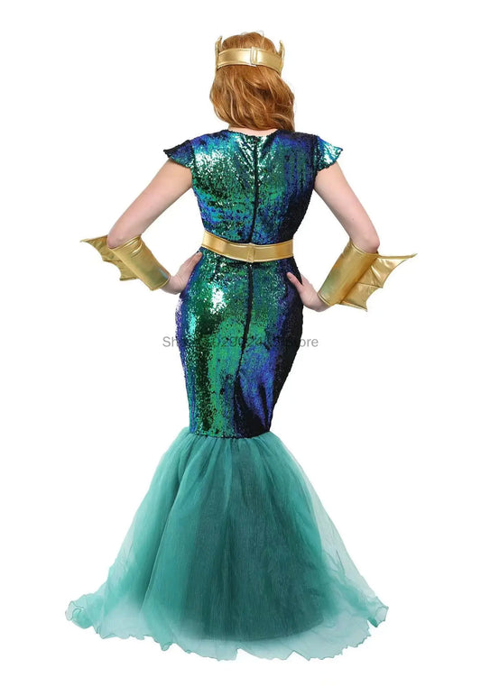 Greek Sea God & Queen Couples Costume – Mythology Outfits for Men & Women, M–XL