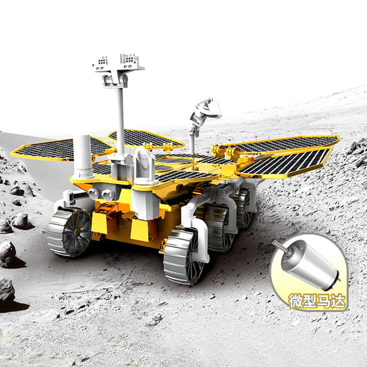 Solar Rover Chinese Space Probe Educational Science Toy Diy Assembly Creation Toy Science Powered Stem Building Sets Gift Yk27