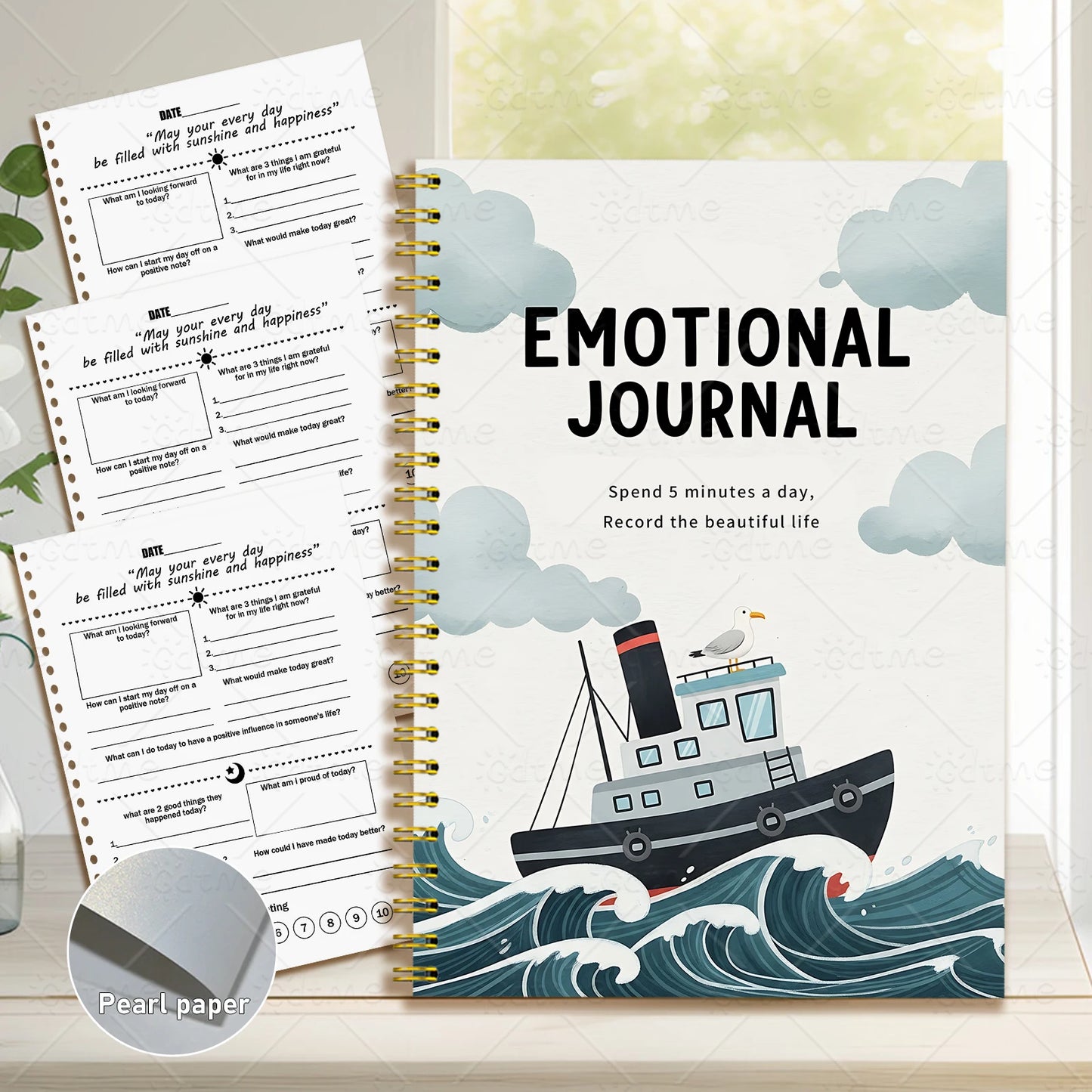 EMOTIONAL JOURNAL --Adult Mental Health Planner,Wellness Workbook,Therapy Worksheet,Anxiety Management,Self Care Tracker