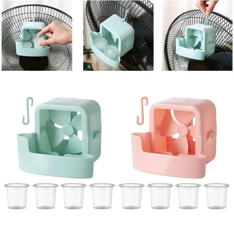 Hanging Fan Cooler Ice Box Add Ice Cubes Cooling Device for Home Desk Floor Fan Portable Summer Cooler Fan Accessory
