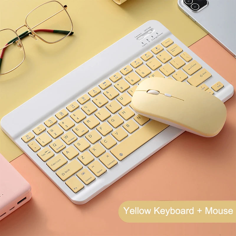 Bluetooth Keyboard and Mouse For iPad Xiaomi Samsung Huawei Phone Tablet Slim Mini Wireless Keyboard For Android IOS Windows