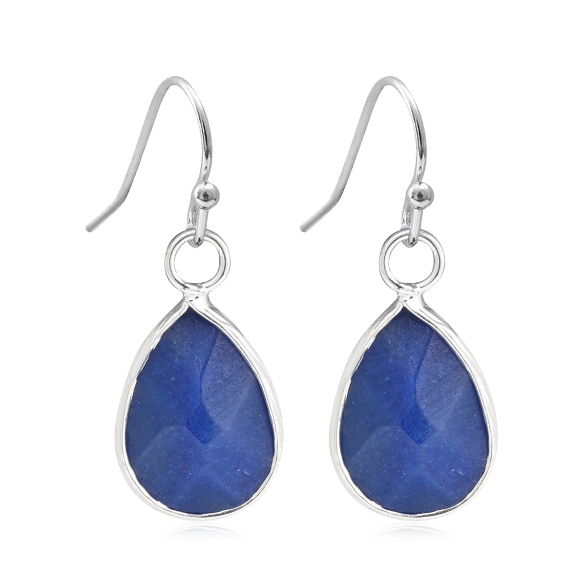 Waterdrop Natural  Stone Dangle Labradorite Earrings for Women Newly Designed  Female Daily Wear Wholesale Dropshiping
