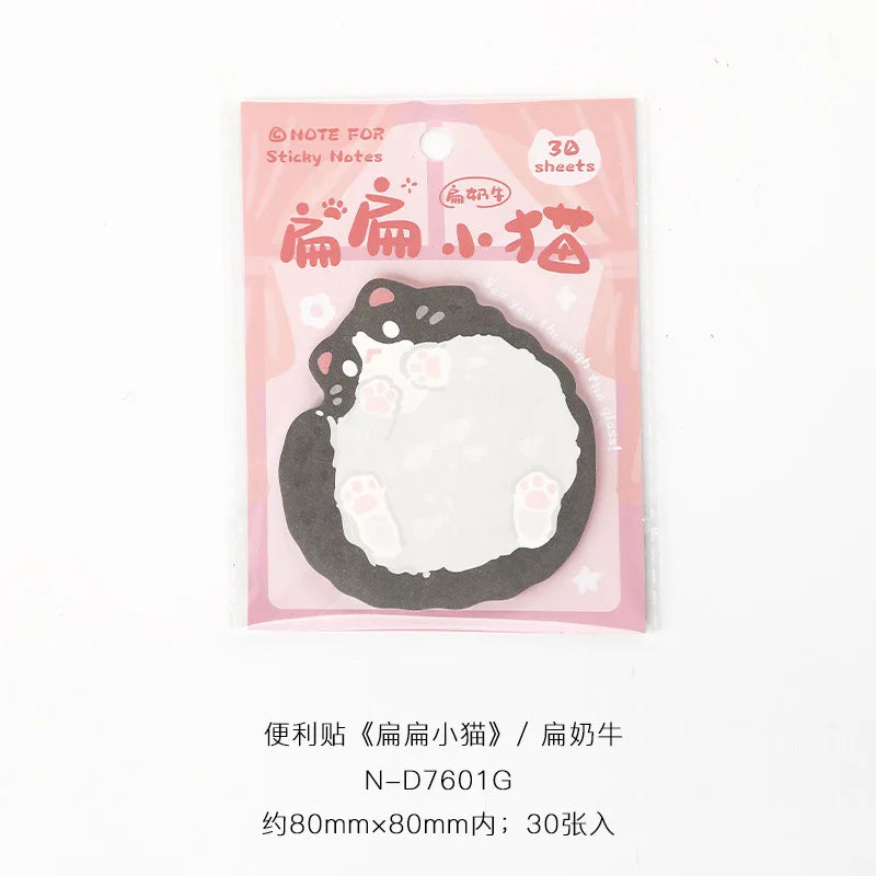 Korean Stationery Kawaii Cartoon Cat Sticky Memo Post Pad Marker It Note Planner Stickers Cute Office Supplies School Supplies