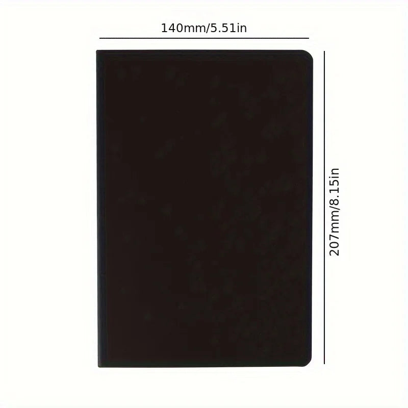 1/2/5pcs  Retro Blank Paper Notebook Diary Blank Sketchbook For Graffiti Painting Drawing Black Cover Office School Stationery