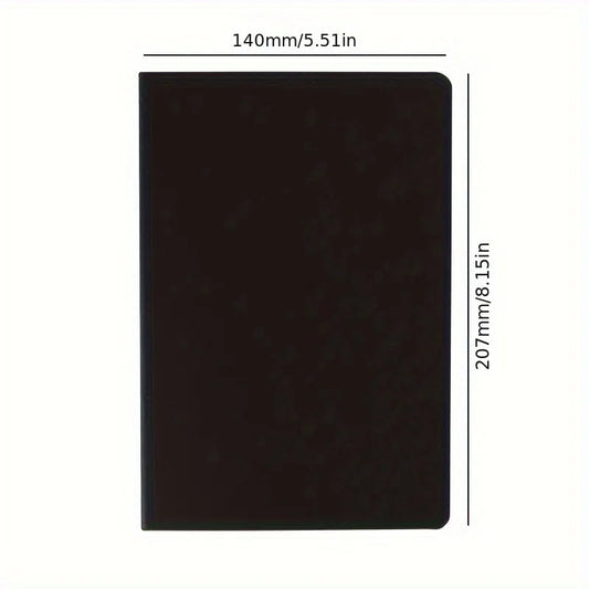1/2/5pcs  Retro Blank Paper Notebook Diary Blank Sketchbook For Graffiti Painting Drawing Black Cover Office School Stationery