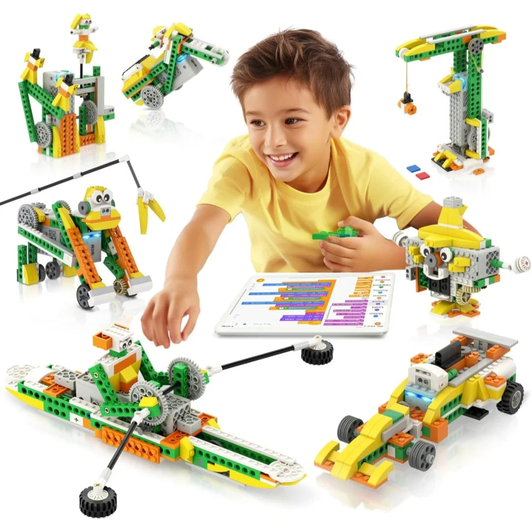 Modern STEM Robot 6+Ages Creative DIY Mechanical Ornament Desk Tech Style Home Decor Art Educational Science Gift Room Aestheti