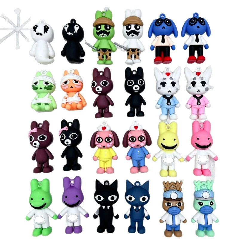 Horror Animal Hospital Halloween Advent Calendar 24 Days Spooky Mystery Box Collectible Figures Surprise Festival Gift Adult Set