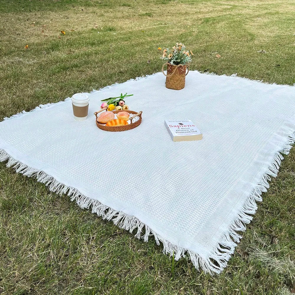 1pc Ins style Picnic Blanket, Beach Blanket, Soft & Foldable Outdoor Mat - Essential for Spring and Summer Camping, Parties