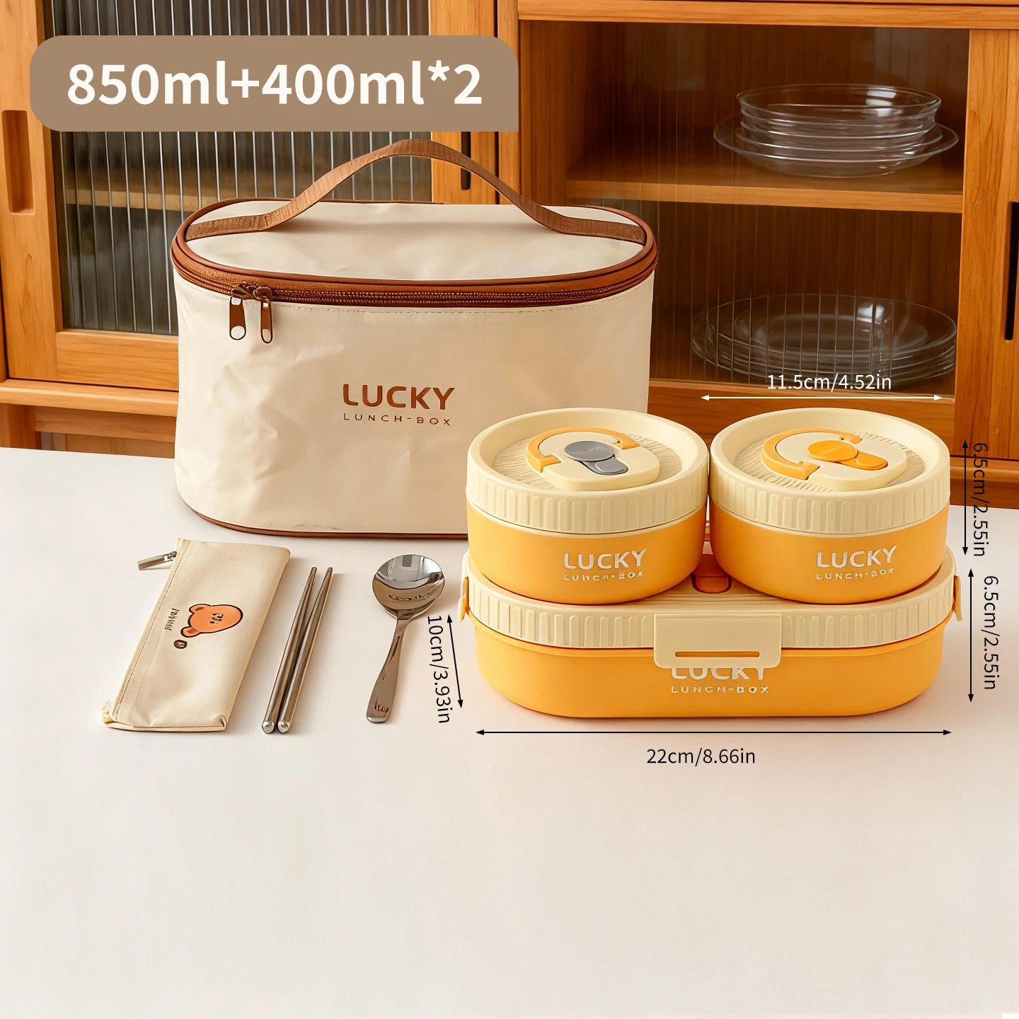 WORTHBUY 304 Stainless Steel Oval Insulated Lunch Box For Kids Student Portable Leak Proof Divided Food Container Microwave Safe
