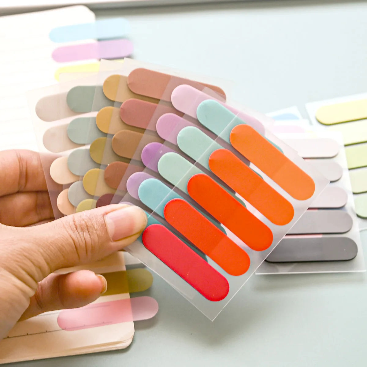 100 Sheets Writable Sticky Tabs Book Tabs Page Markers Translucent Sticky Note Tabs Post It Stick Tabs Annotation Tabs Index