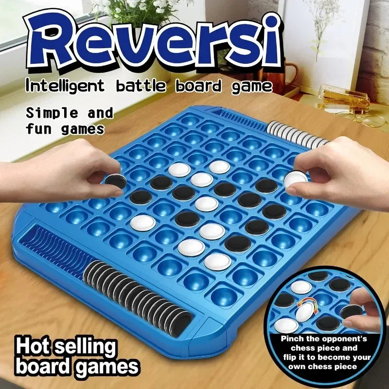 Dual-Side Flip Board Game – 2 Player Strategy & Logic Training Toy