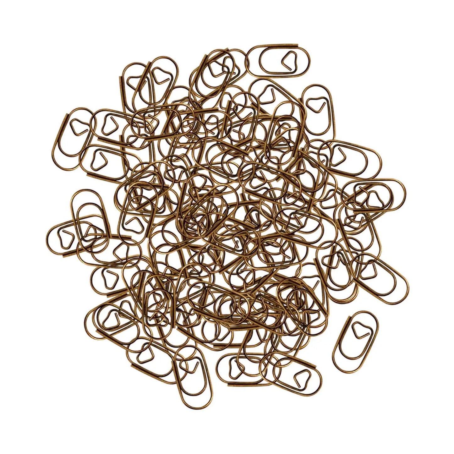 100 Pieces Paper Clips Accessories Portable Metal Multipurpose Office Supplies for Personal Documents School Journal Classroom