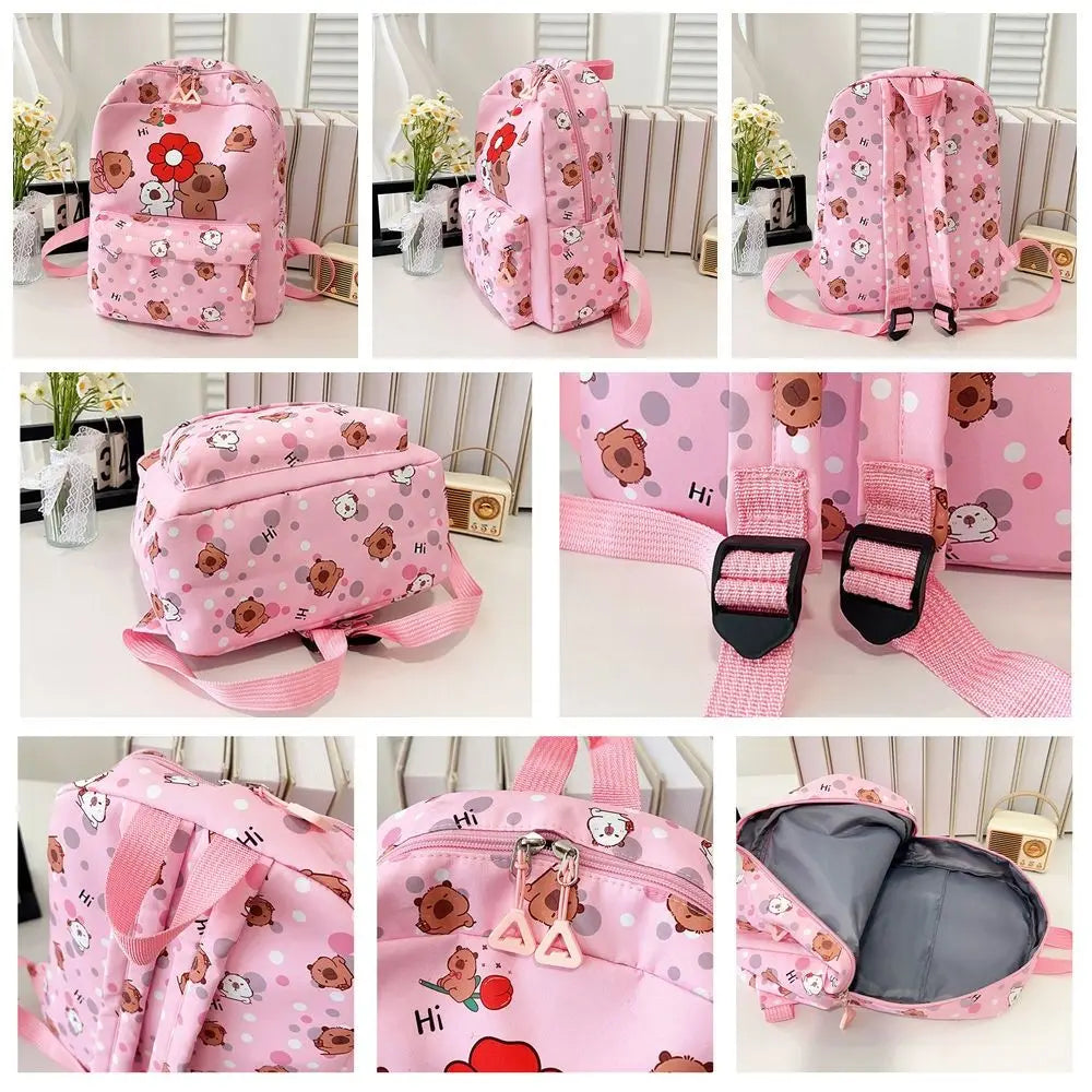 New Nylon Backpack Large Capacity Lightweight Shoulders Bag Alleviate Burden Waterproof Schoolbag Back To School