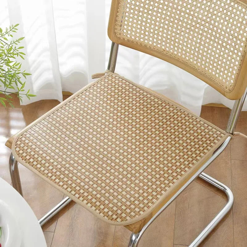 1PC 40cm/45cm/50cm Breathable Summer Cooling Seat Cushion  Seat Cushion Cool Mat Non-slip Cooling Bamboo Chair Seat
