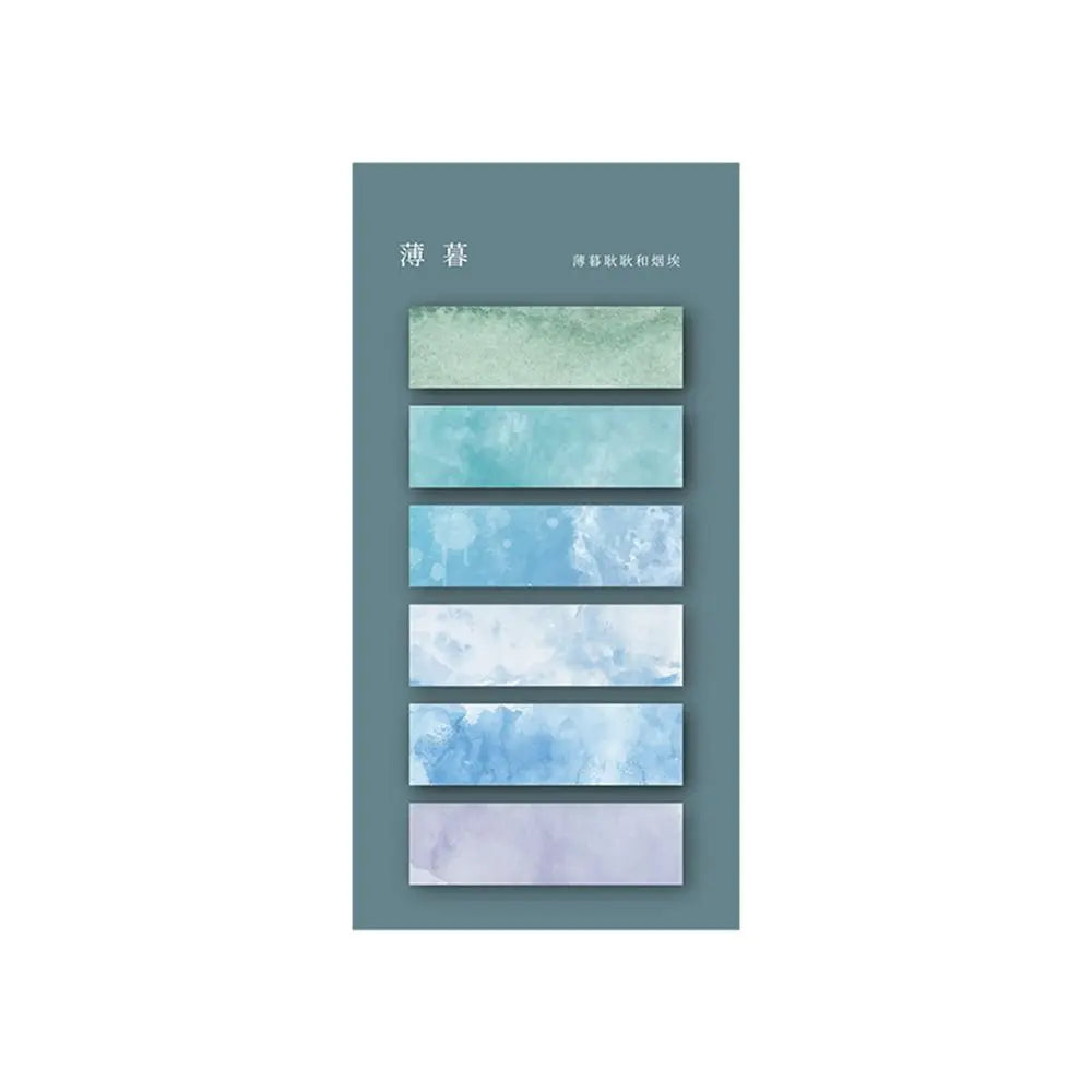 120 Sheets Morandi Color Stationery Kawaii Bookmark Posted It Sticky Notes Paper Sticker Index Memo Pad