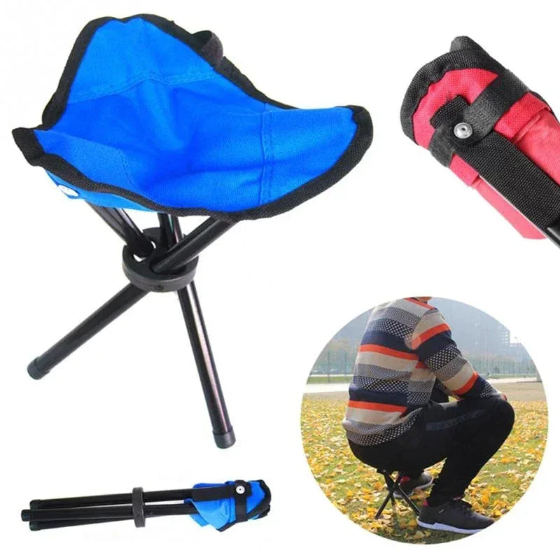 Multifunctional Folding Triangle Stool | Portable Outdoor Fishing Camping Bench