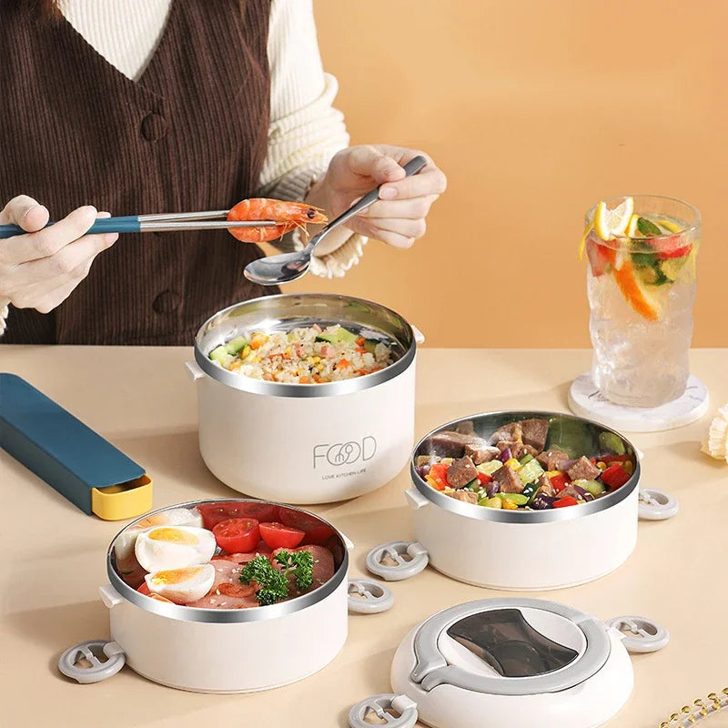 Bento Lunch Box Japanese Multilayer Stainless Steel Bento Box Food Container Storage Portable Thermos Food Jar Kid Bento Box