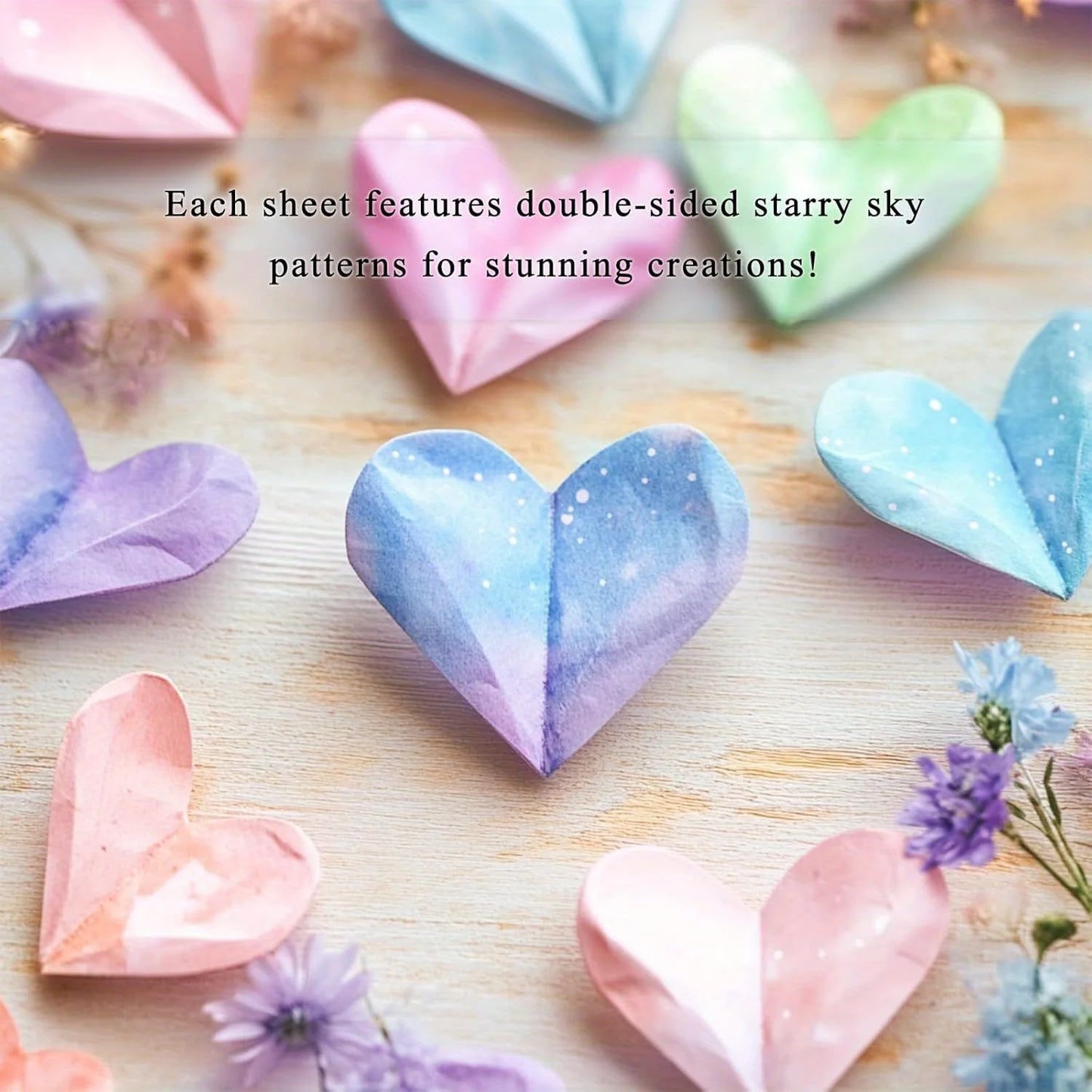 50-200 Sheets Origami Paper Kit Double Sided Squares for Scrapbook Decor, Folding Crafts Kids DIY School Arts Crafts Projects
