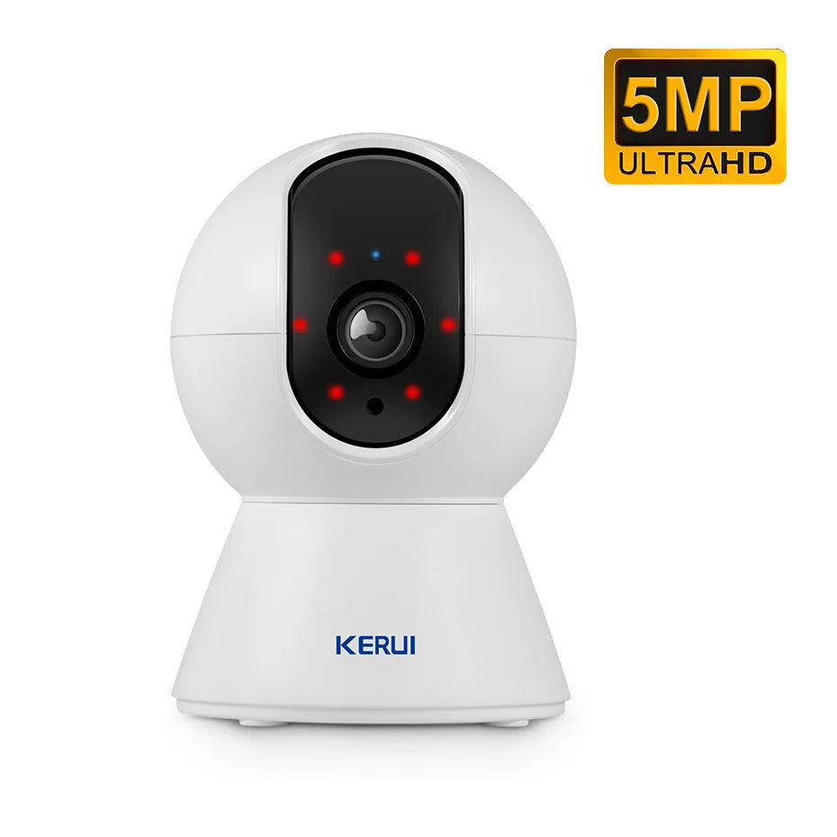 KERUI WiFi IP Pets Camera Home Security Dog Cats Camera Tuya Smart 4K 8MP HD Video Night Vision Surveillance AI Alerts Mini Cam
