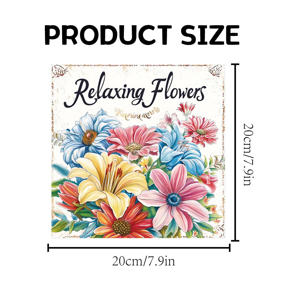 Art Coloring Book 20 Page relaxing flower Adult Picture Book Gift For Birthday Party Relieve Stress Kill Time Graffiti Painting