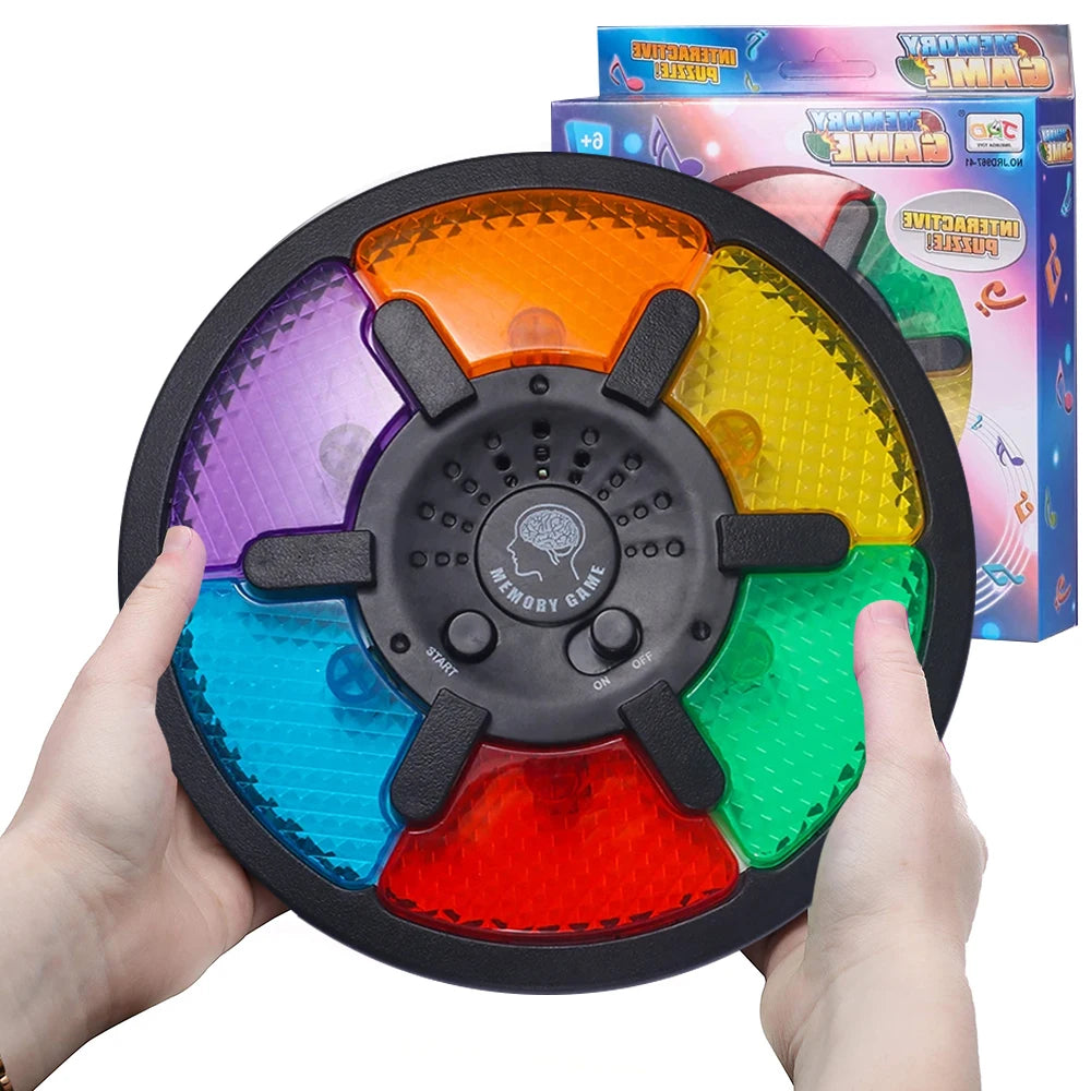 Memory Game Machine Handheld Electronic Memory Game with Light and Sound Puzzles Creative Interactive Game Toys Memory Training