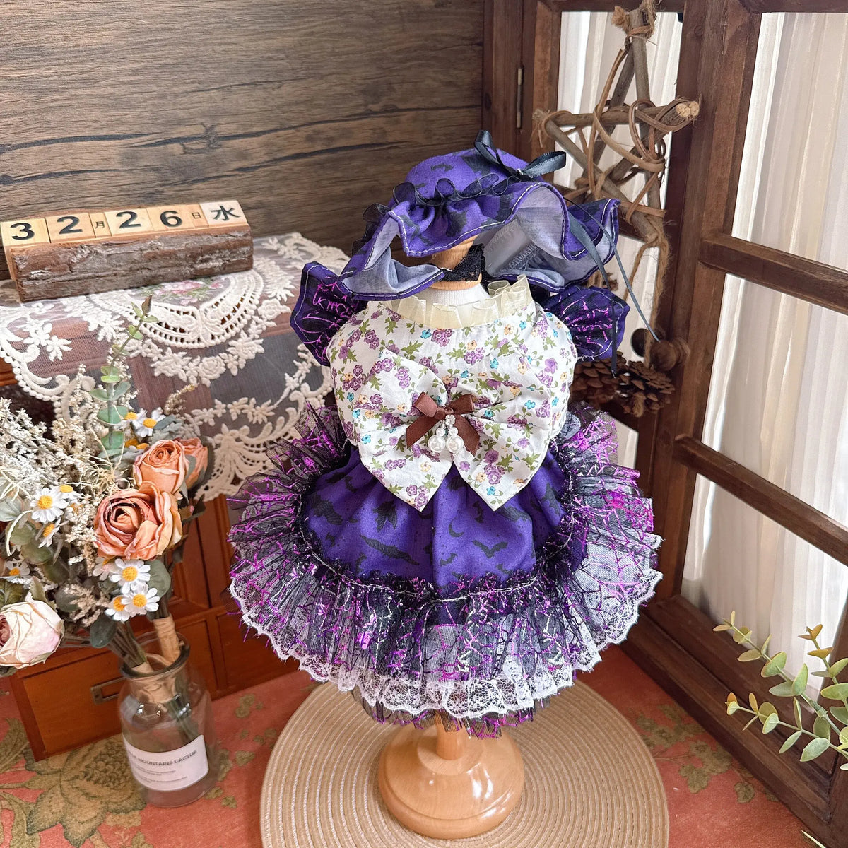 Handmade Cotton Pet Princess Dress – Halloween Costume for Small & Medium Dogs, XS–XXL