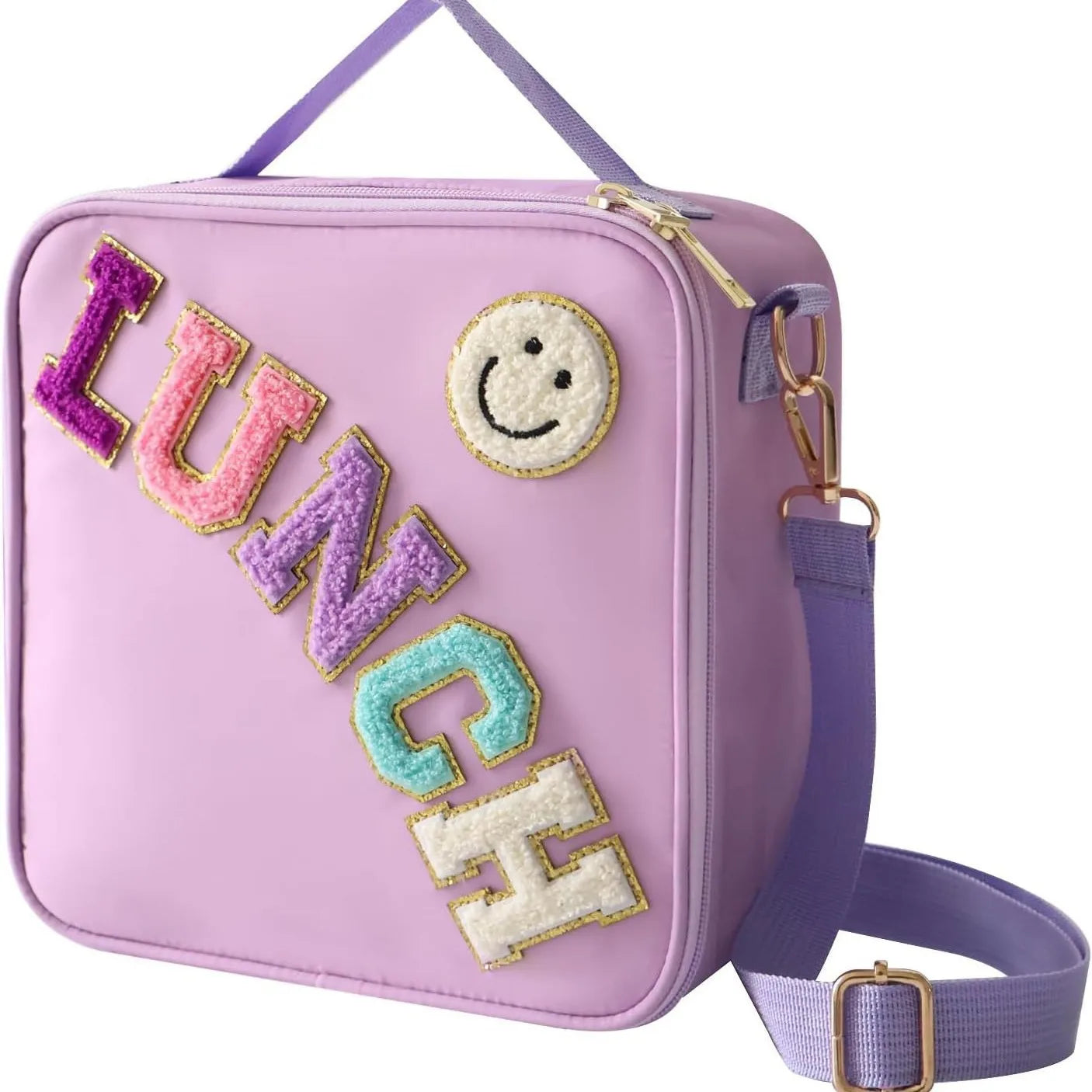 Lunch Bag with Aluminum Film Adjustable Shoulder Strap for Kids Back to School Food Insulated Lunch Cooler Bag Food Lunch Box