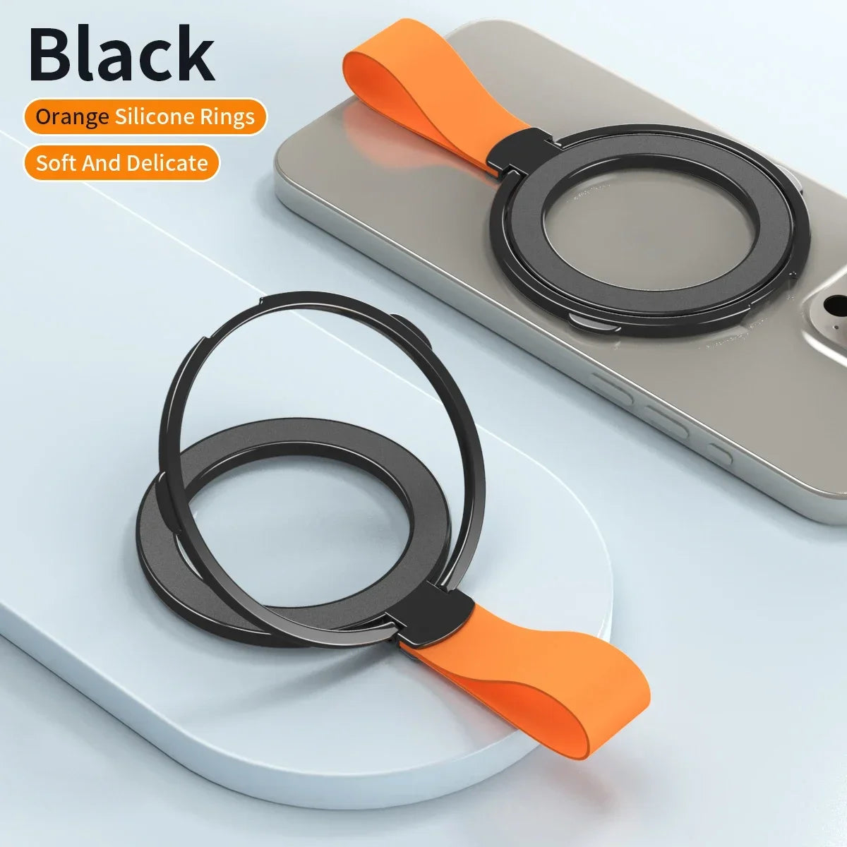 Universal Magnetic Phone Holder For Phone 15 14 13 12 Xiaomi Samsung Stand Grip Finger Ring Car For Magsafe Hand Strap Bracket