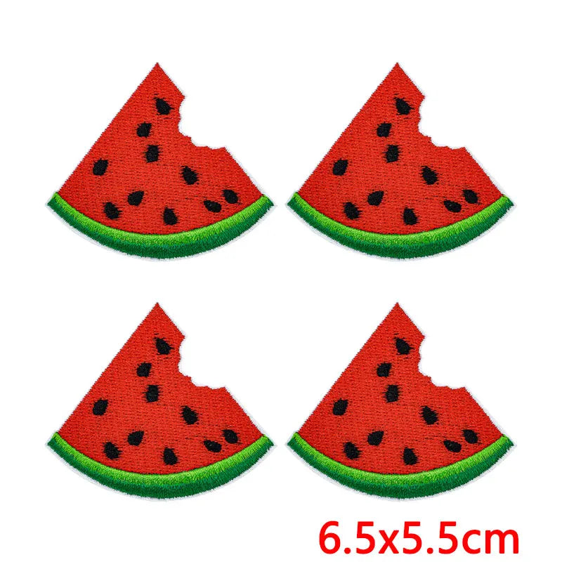10Pcs/Lot Cool Summer Pool Iron On Patches For Clothing Beach Chair Colorful Kite Aloha Embroidery Patches Backpack Appliques