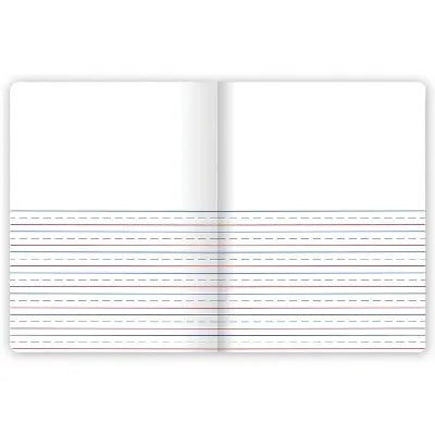 Primary Journal Half Page Ruled Writing Tablet: K-2 Composition Notebook with Picture Space, 200 Pages, Hard Cover for School